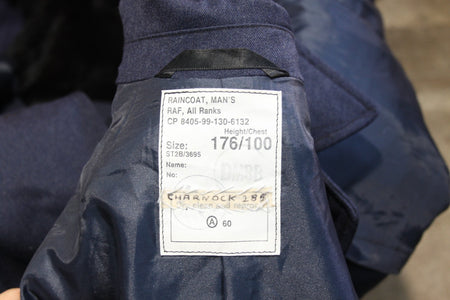 Genuine Surplus British Royal Air Force RAF Raincoat All Ranks Blue 38" (3204)