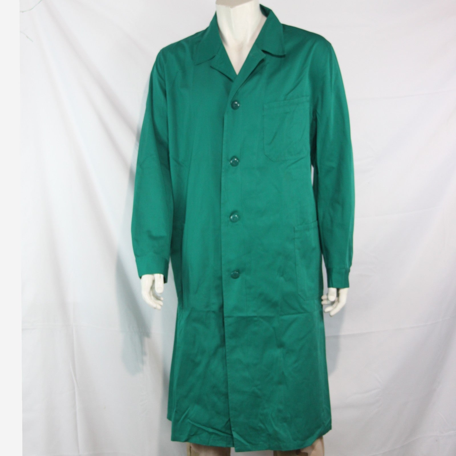 Emerald Green Austrian Army Warehouse Coat Belted at back 42-44" Genuine (4142)