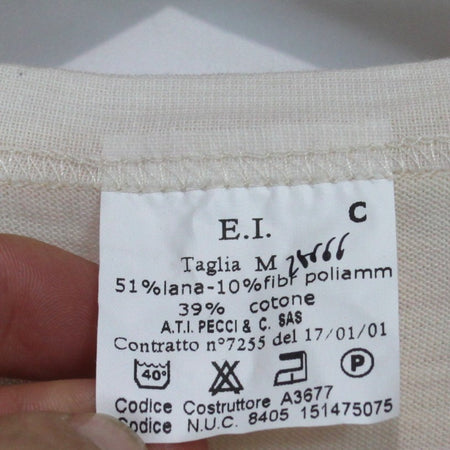 Italian Army Thermal Top Genuine Surplus Cream Military Long Sleeve (3825)