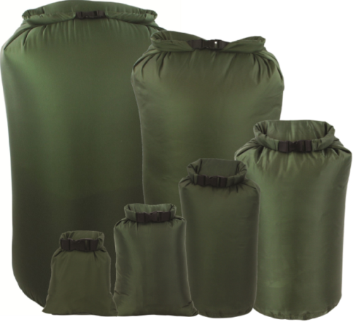 Highlander Waterproof Drysack Drybag Pouch Bag Nylon Olive Cadet Military Camp