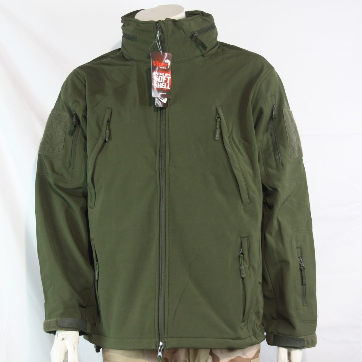 Viper Special Ops Softshell Olive Green Tactical Midweight Jacket (3749)