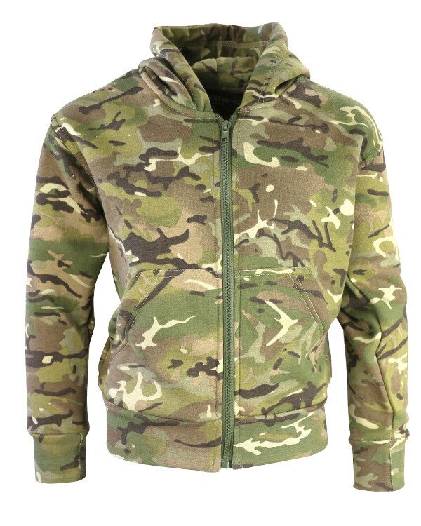 Kids/Boys Army BTP Camo Fleece Lined Hoodie Zipped Hoodie Jacket Size 3-13 Years