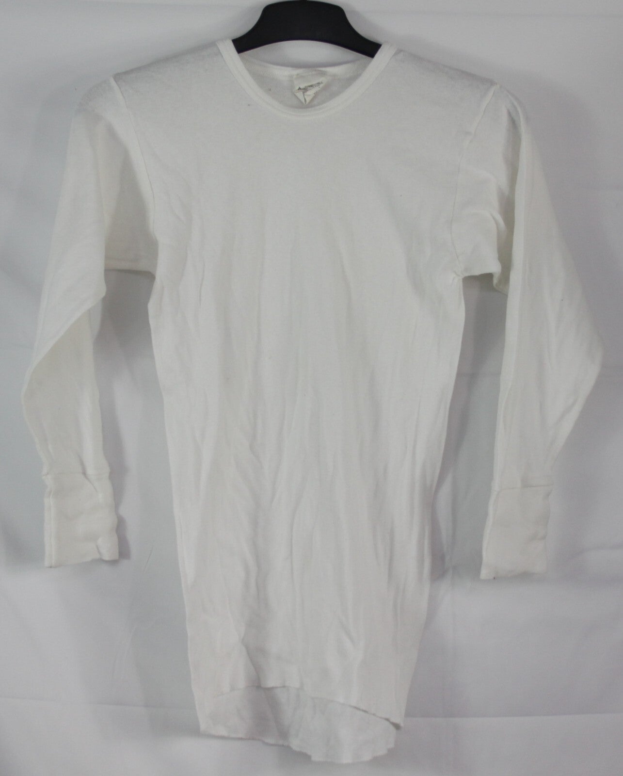 Genuine Surplus British Aircrew Thermal Long Sleeve Top Cotton White