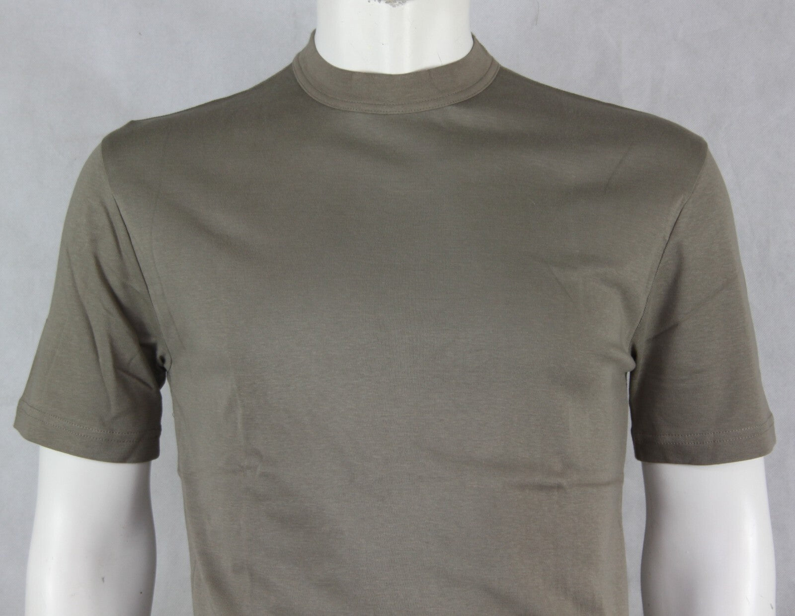 Genuine Army Surplus Austrian T-Shirt Cotton Olive Green Grey Vintage 
