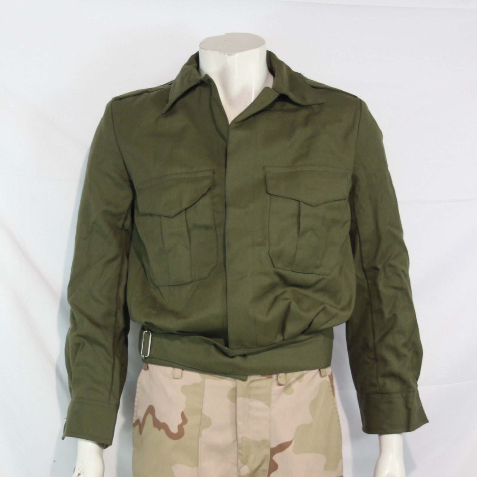 Genuine Surplus Greek Army 36 inch Chest Ike Style  Short Jacket  Green  (3484)
