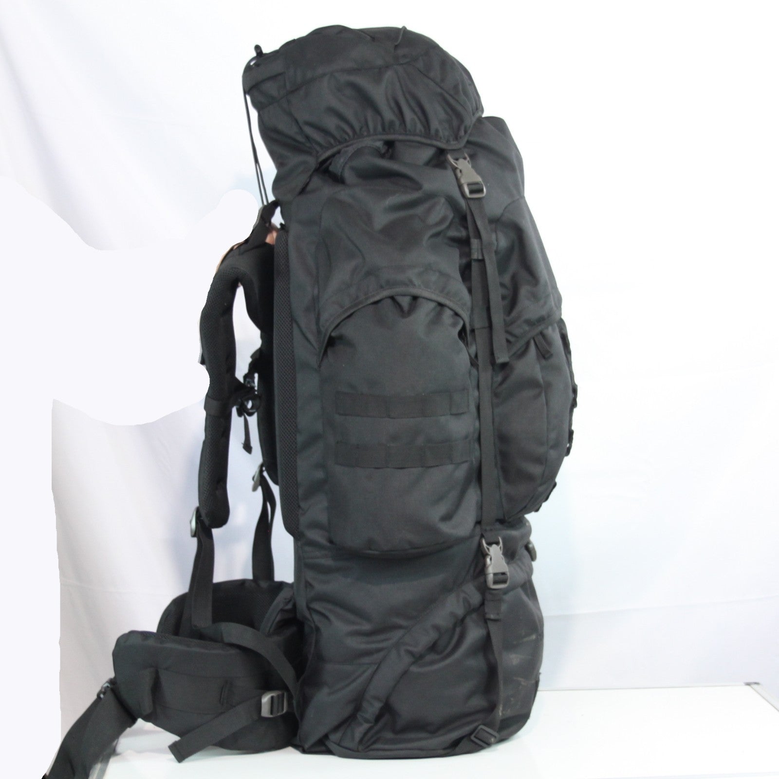 Ex-Sample Highlander Forces 88 Litre Rucksack Black Military Bergen (3403)