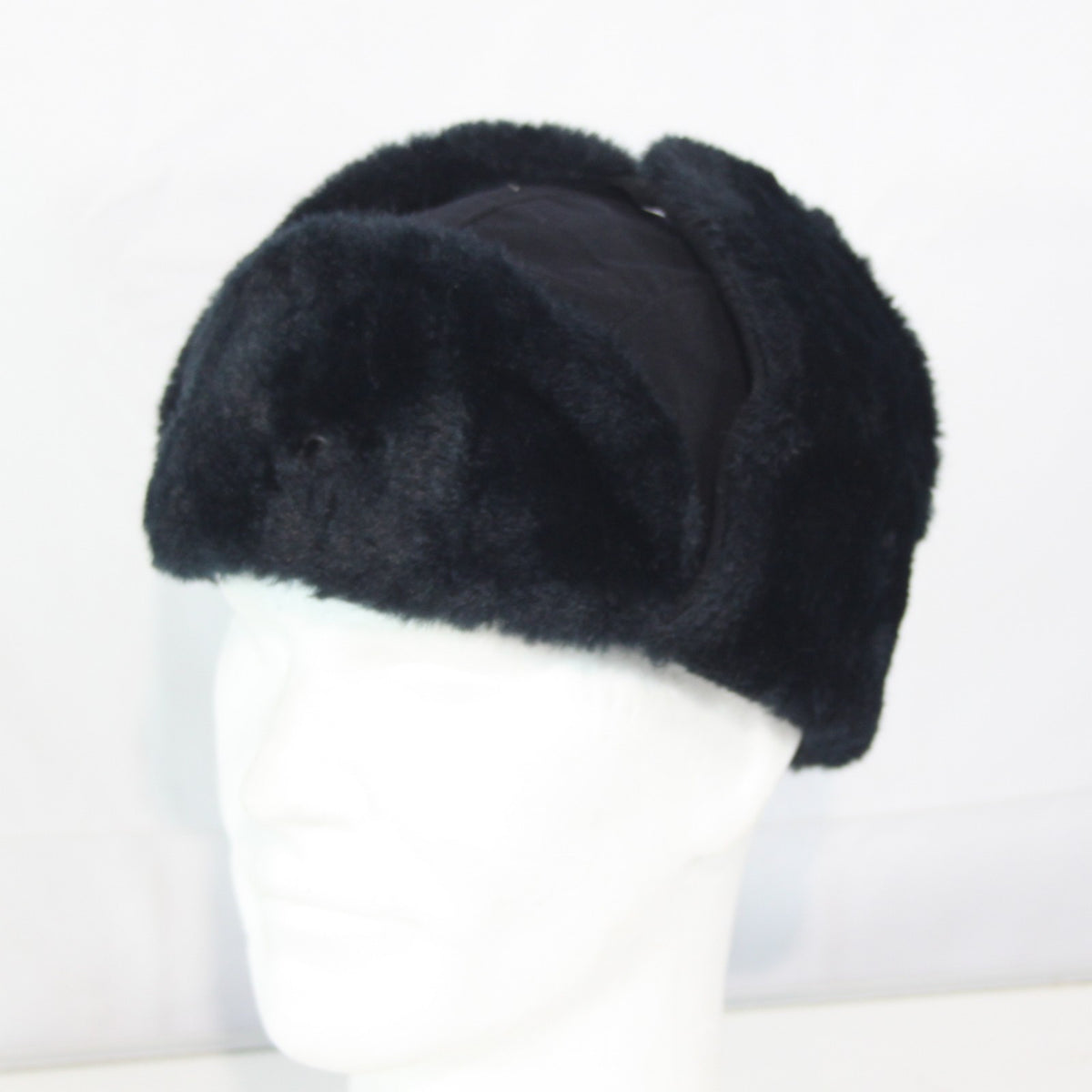 Czech Army Winter Hat Ushanka Faux Fur Blue Thermal Size 57cm  (3939)