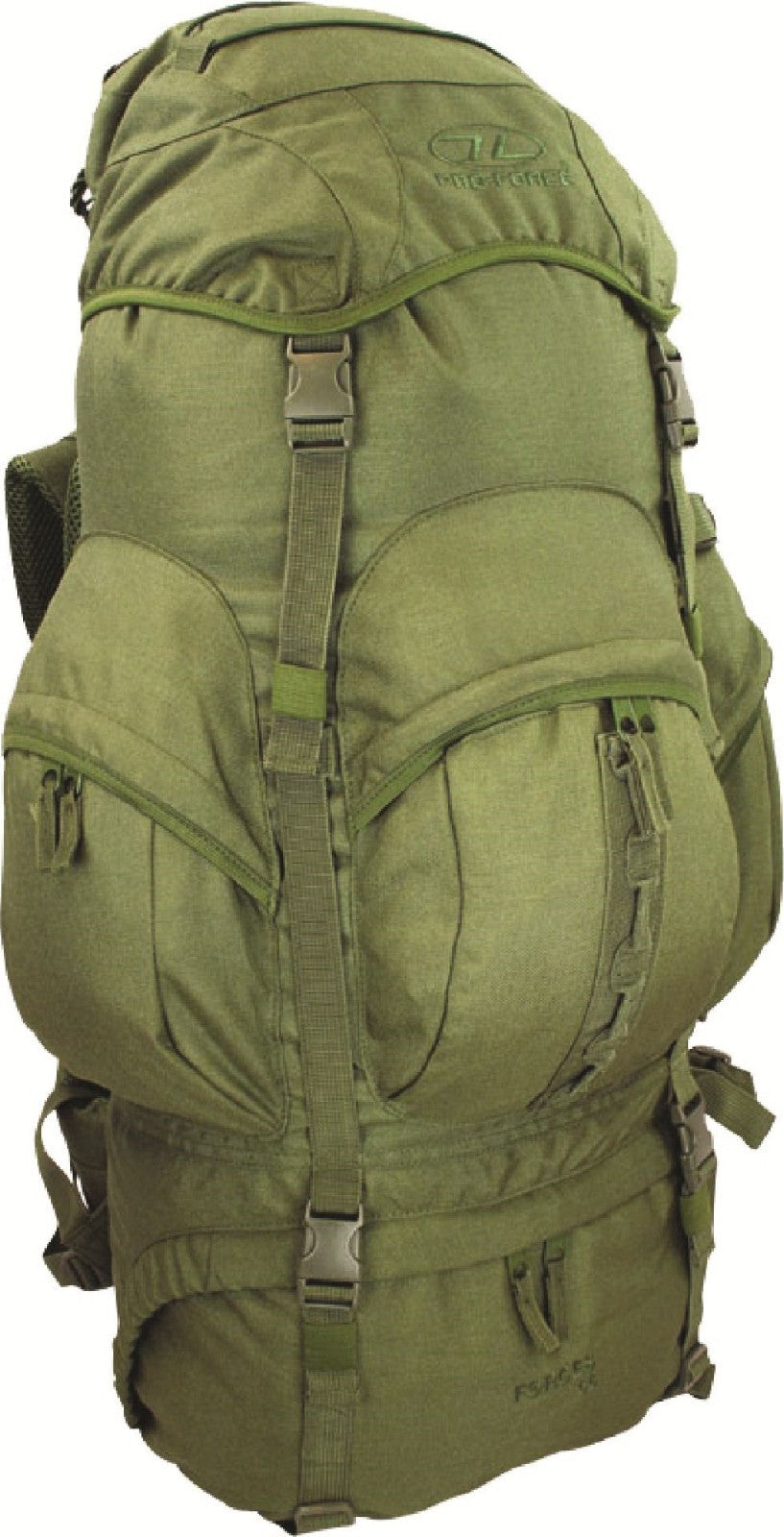 ED Highlander Forces 66 Litre Rucksack Black Olive Military Bergen