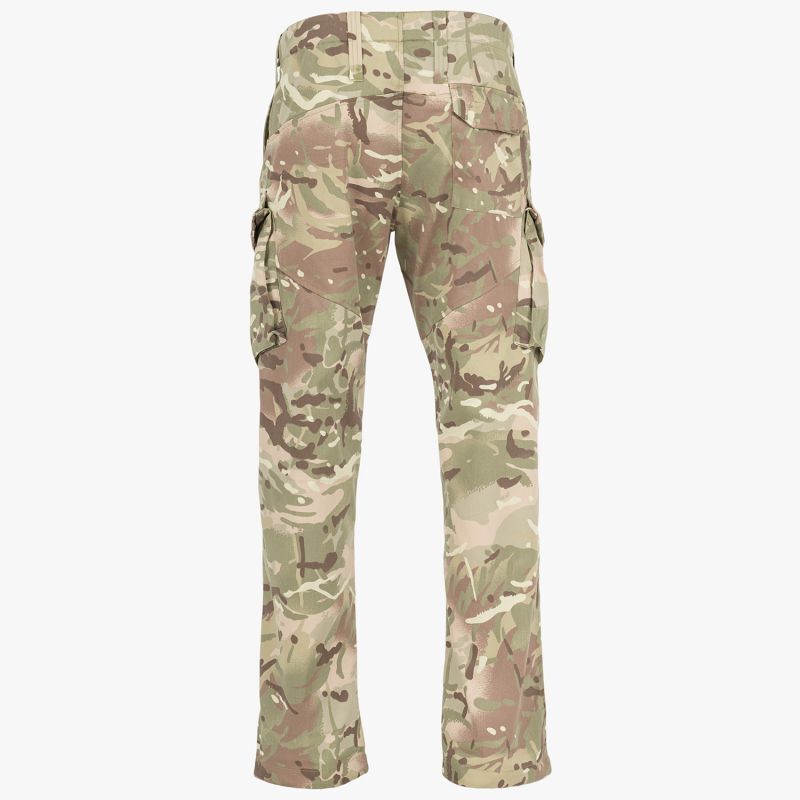 Highlander Midweight Delta Trousers Military Style Black Olive Camo Polycotton