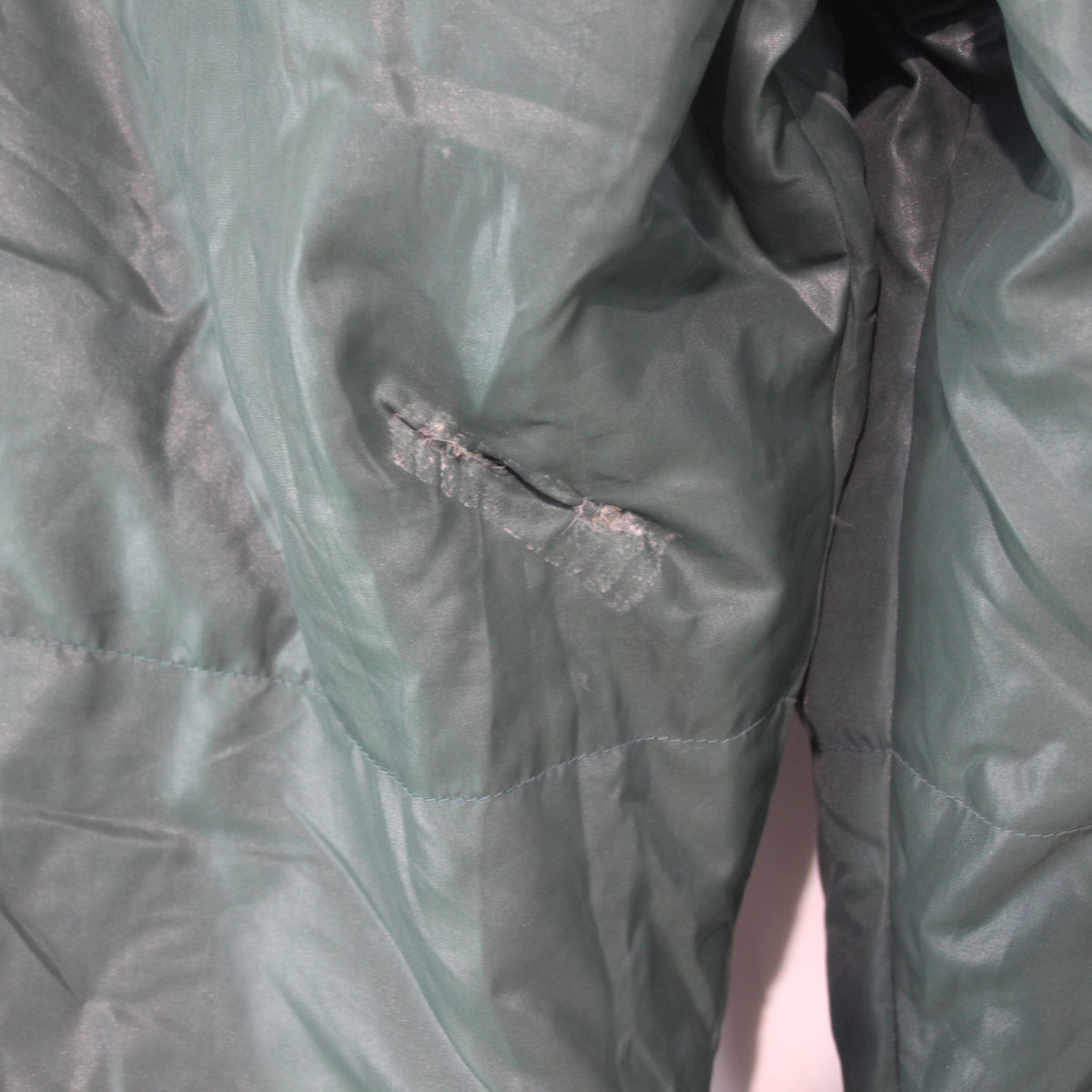 Down FIlled Thermal Trousers Padded French Army Repaired 38-40" W (3883)