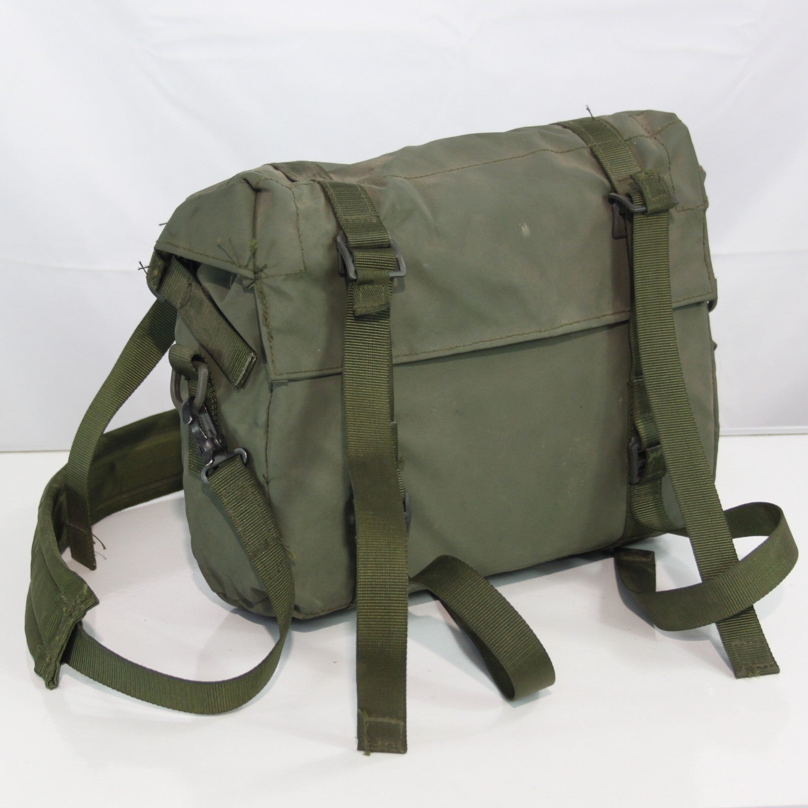 Genuine Surplus British Army Side Bag Waterproof PVC Coated Olive MOLLE (3409)