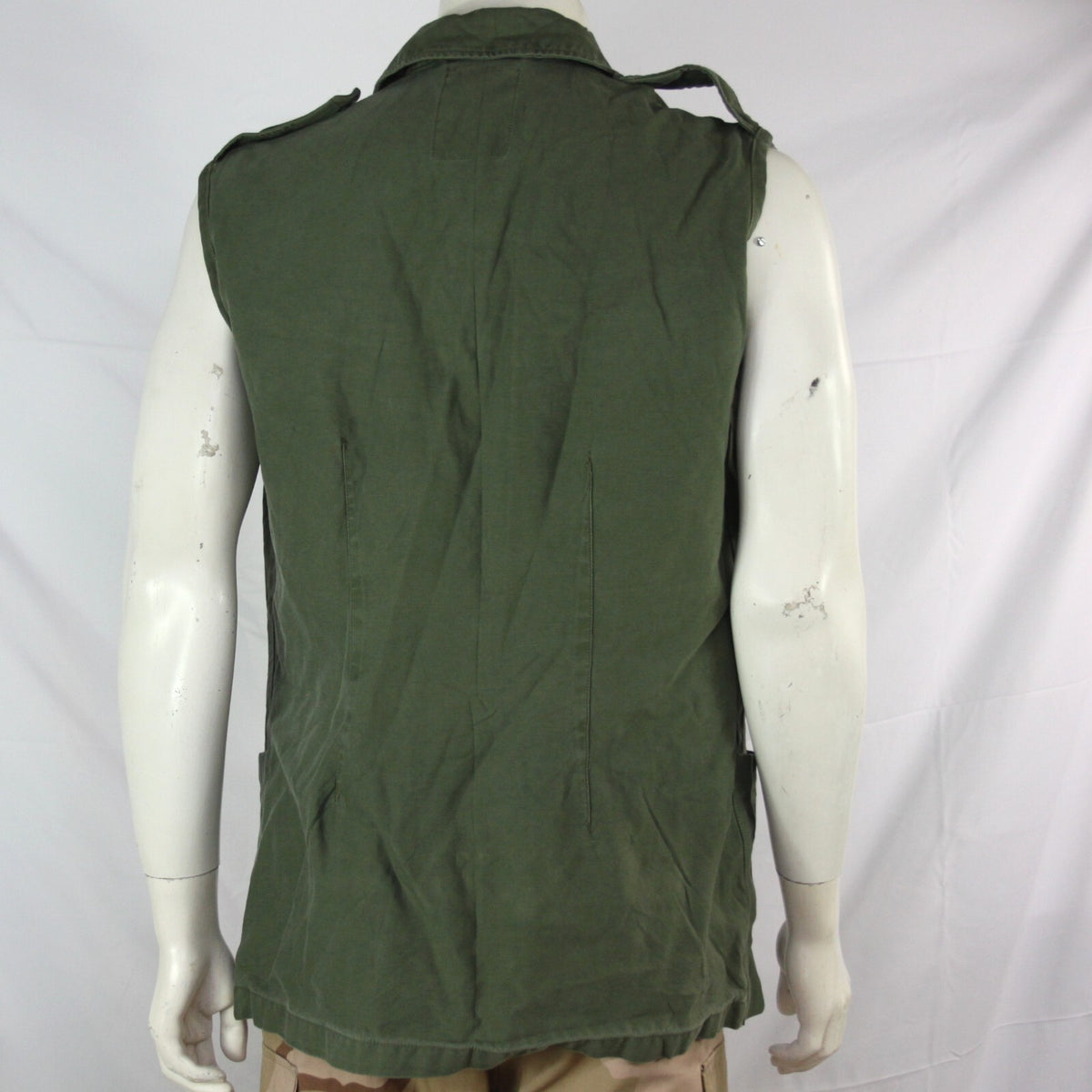 Genuine Surplus Dutch Jacket Coverted to Gilet Sleeveless Canvas 38" chest (3257