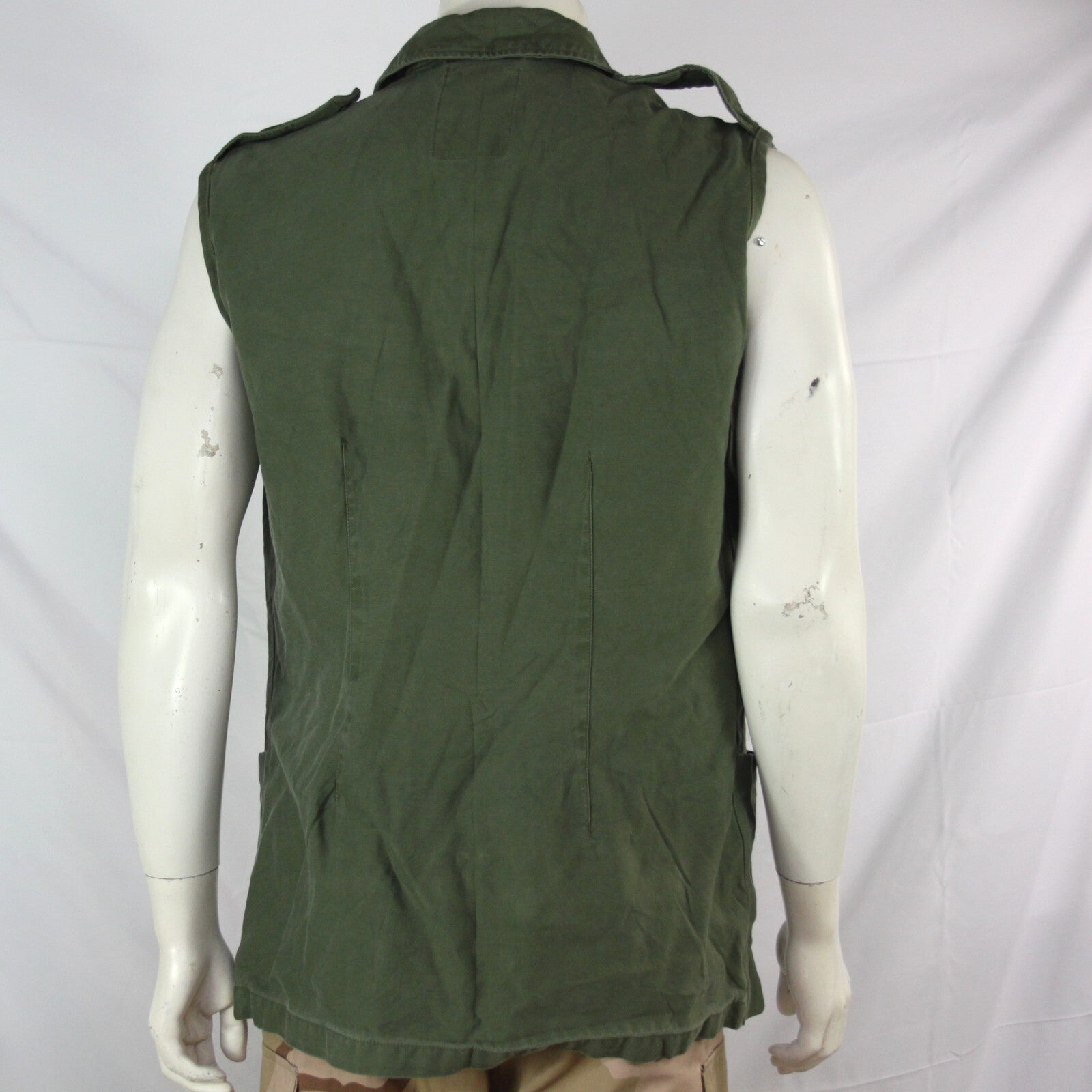 Genuine Surplus Dutch Jacket Coverted to Gilet Sleeveless Canvas 38" chest (3257