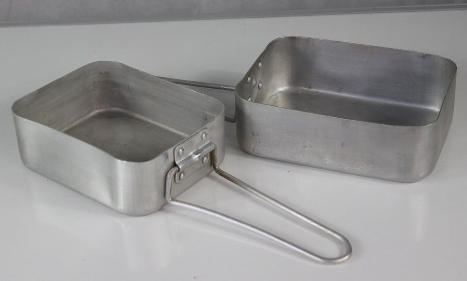 British Army Mess Tins Aluminium Cooking Saucepans Bowls Metal (4250)