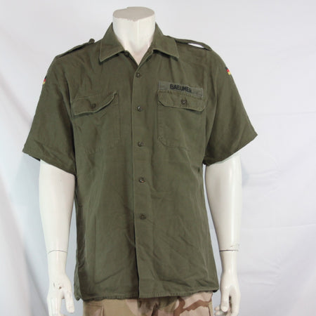 Genuine Surplus German Moleskini Shirt Short Sleeve 41-42cm collar (3624)