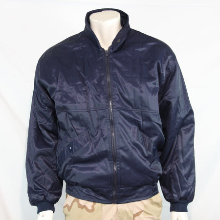Genuine Surplus French Military Bomber Jacket Pilot Style Navy 44" (3211)