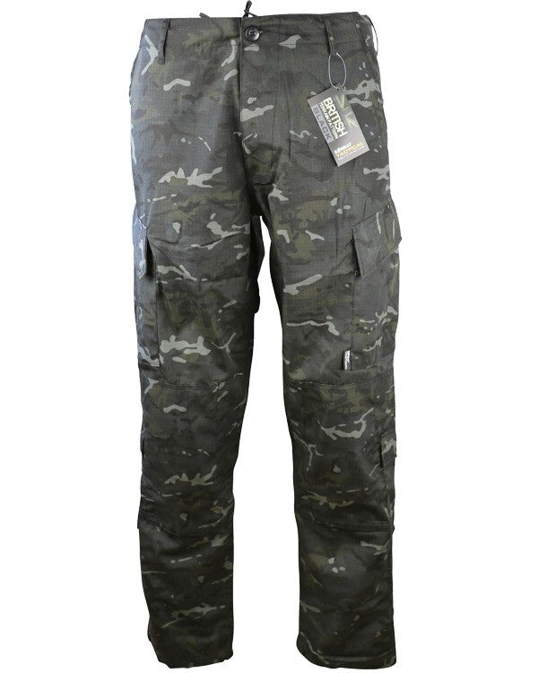 Kombat Assault Trouser ACU Style Tactical Pants Combats BTP Black Camouflage 