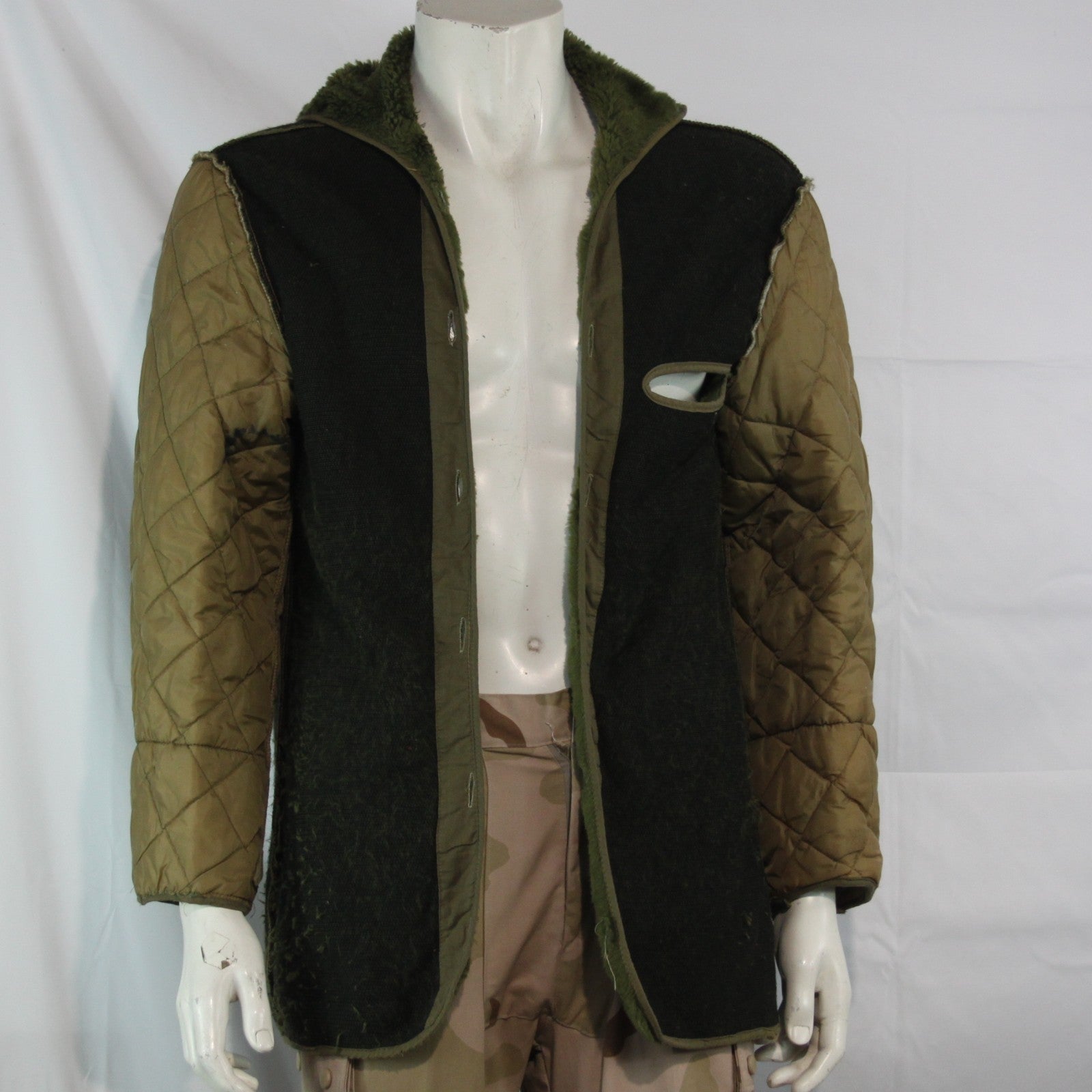 Genuine Surplus Austrian Army Parka Liner Thermal Faux Fur Quilted 44-46" (3720)
