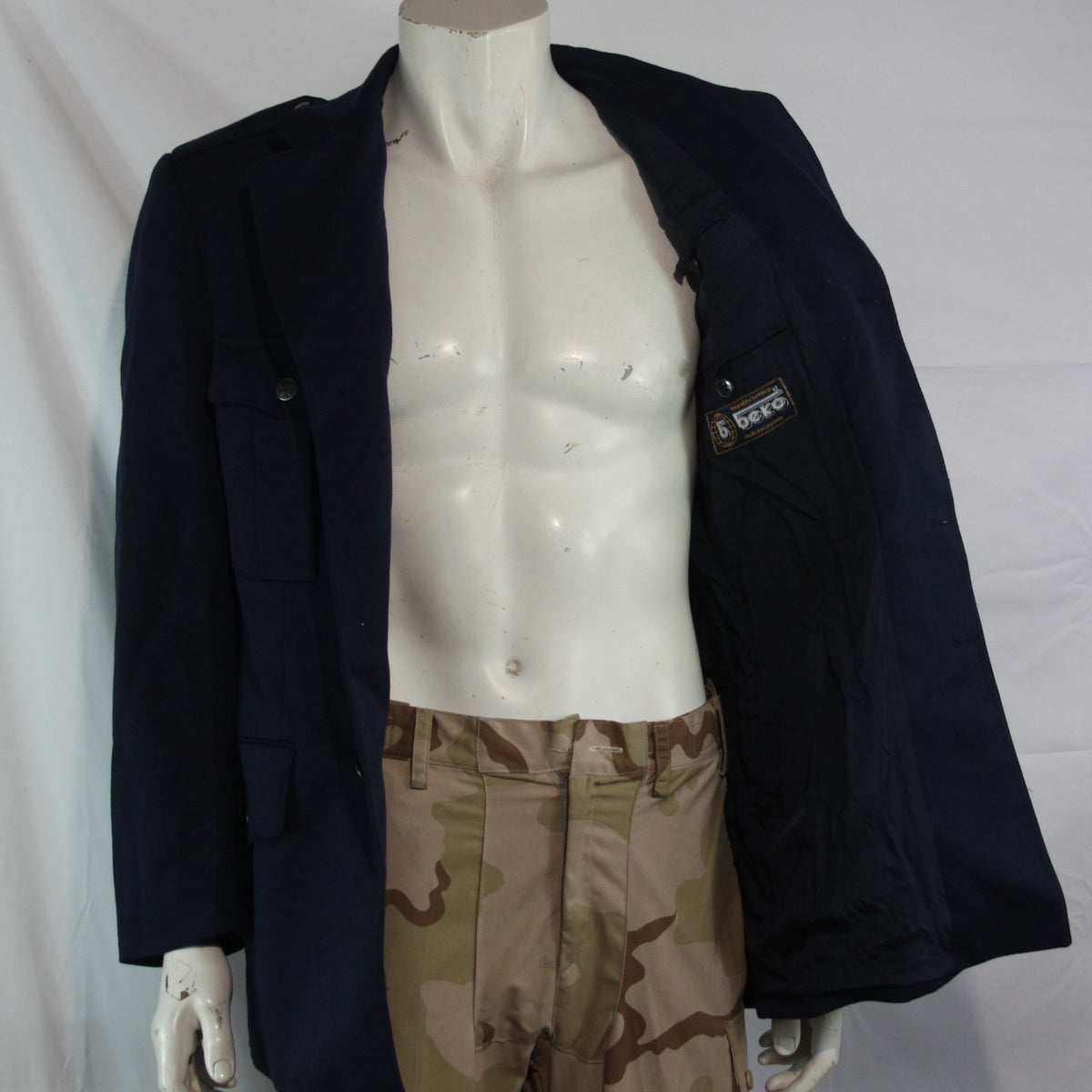 Vintage Yugoslavian Dress Jacket Navy Army Military Uniform 40" Chest (3811)