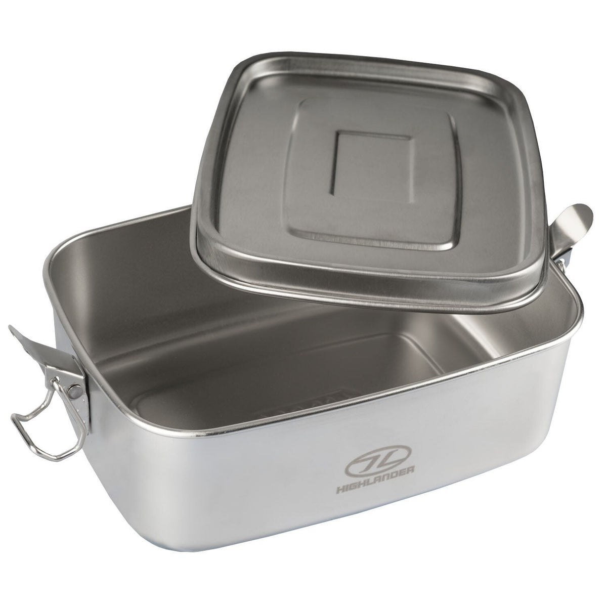 Highlander Stainless Steel Scran Box Lunch Box Tin Bento Box Metal Strong 1 Litr