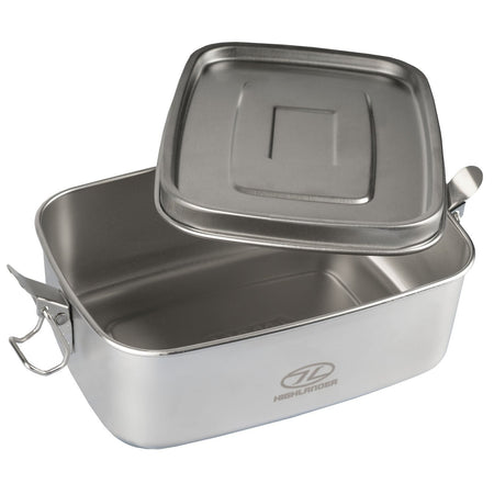 Highlander Stainless Steel Scran Box Lunch Box Tin Bento Box Metal Strong 1 Litr