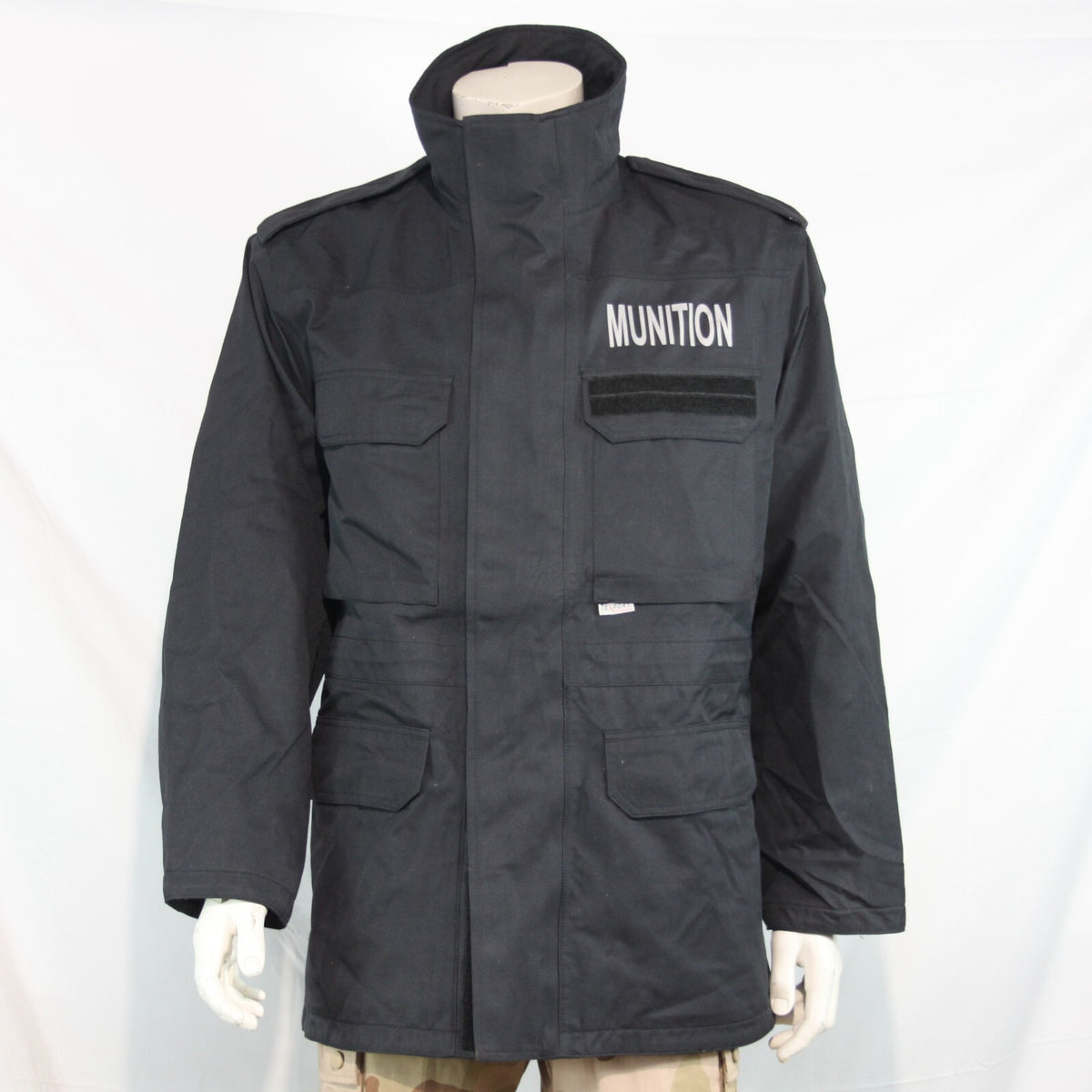 Genuine Surplus French Army Nomex Munitions Waterproof Jacket Black 40-42" (3212