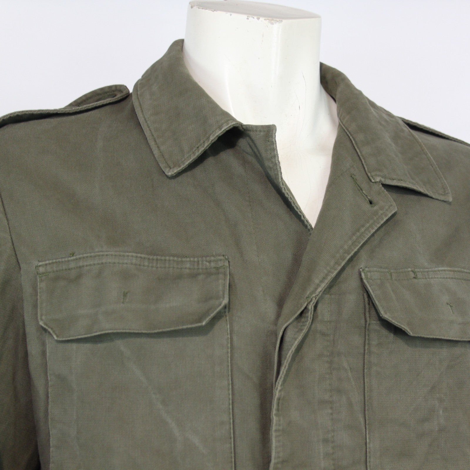 Genuine Surplus German Moleskin Shirt Printed "Mars Say Yeah" Army Jacket 3343