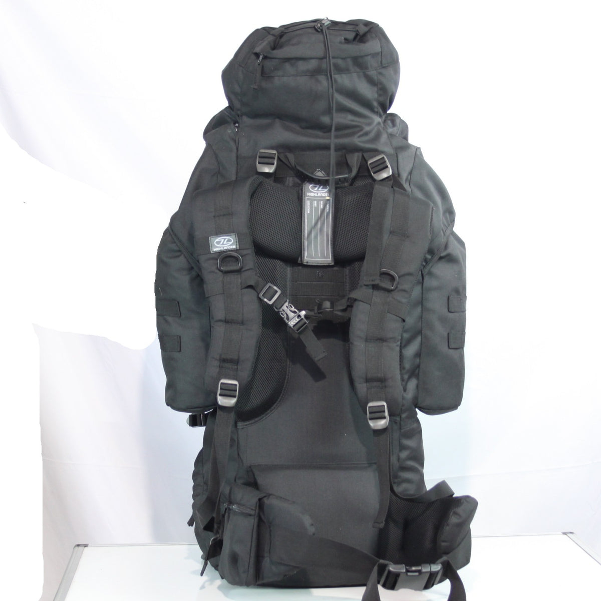 Ex-Sample Highlander Forces 88 Litre Rucksack Black Military Bergen (3403)
