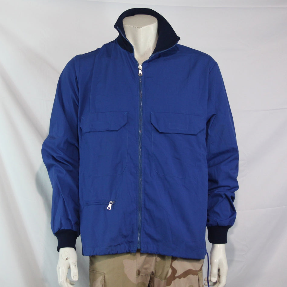Vintage Tracksuit Top Swedish Army Jacket Genuine Surplus Polycotton 42" (3902)