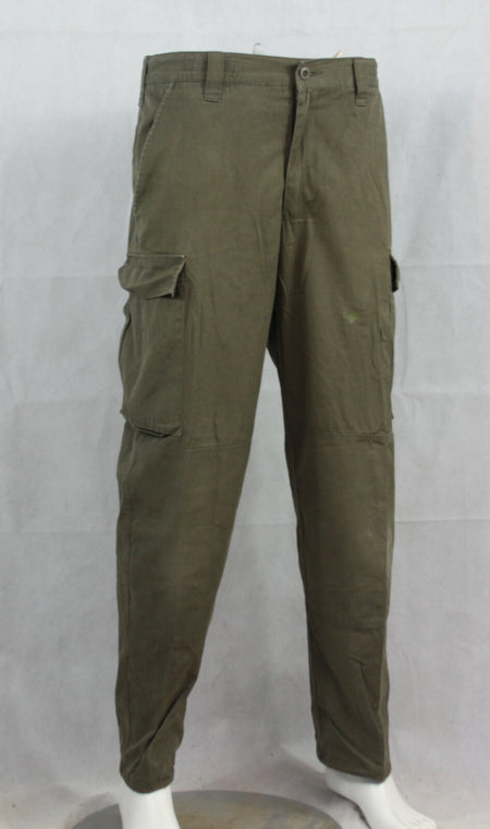 Army Surplus Austrian Olive Ripstop Trousers Lightweight Utility Combat Repairs