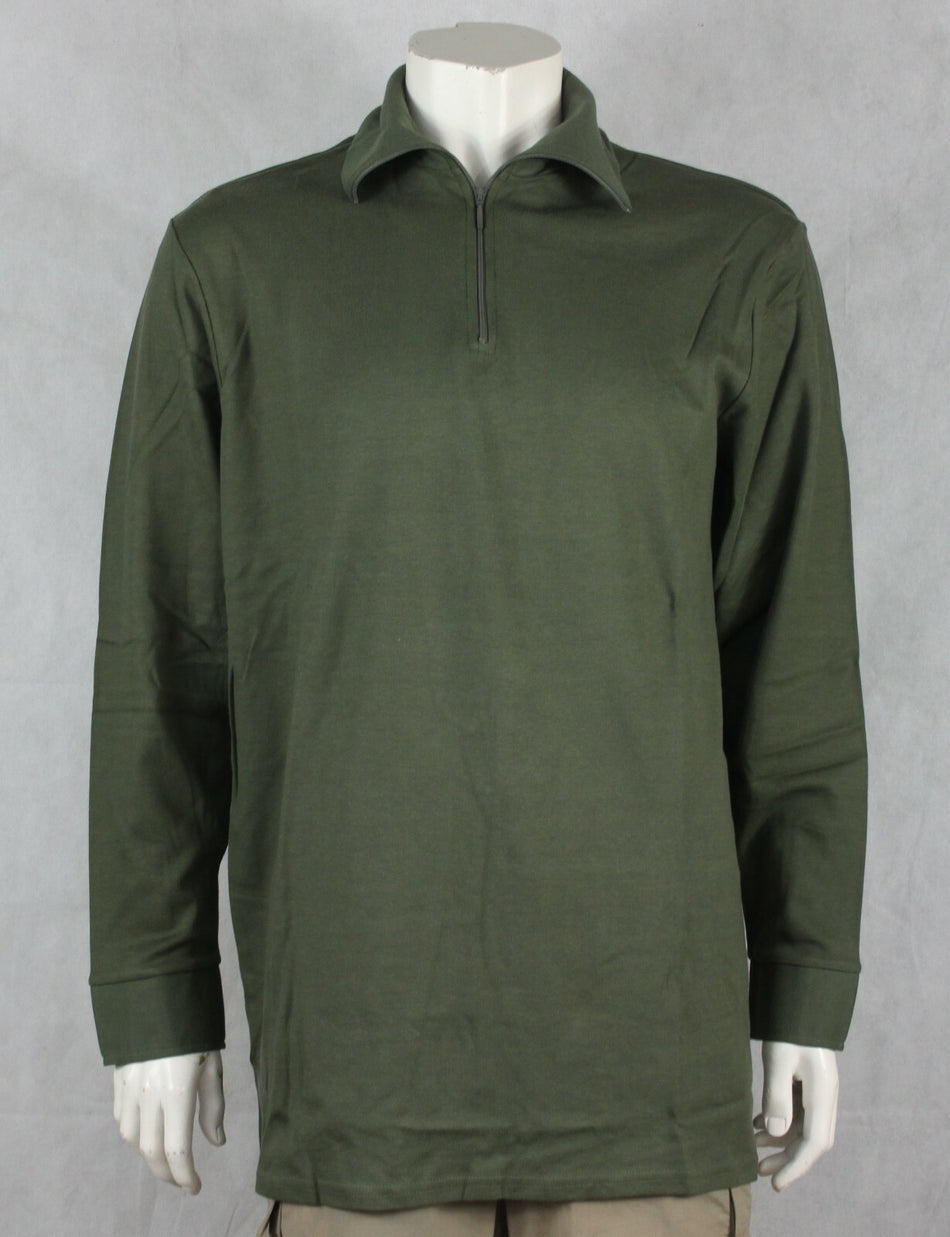 Genuine Surplus French Army Thermal Zip Neck Top Norwegian style Lightweight G1