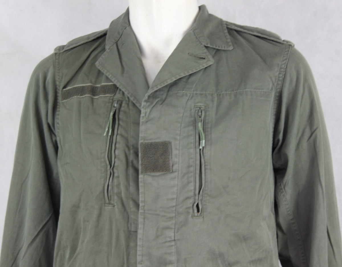 Genuine Surplus French Army F2  Vintage Combat Jacket Olive Green Canvas 3310