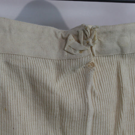 Swedish Army Vintage White Lace Up Long Johns Genuine Surplus Thermal 34" (3831)