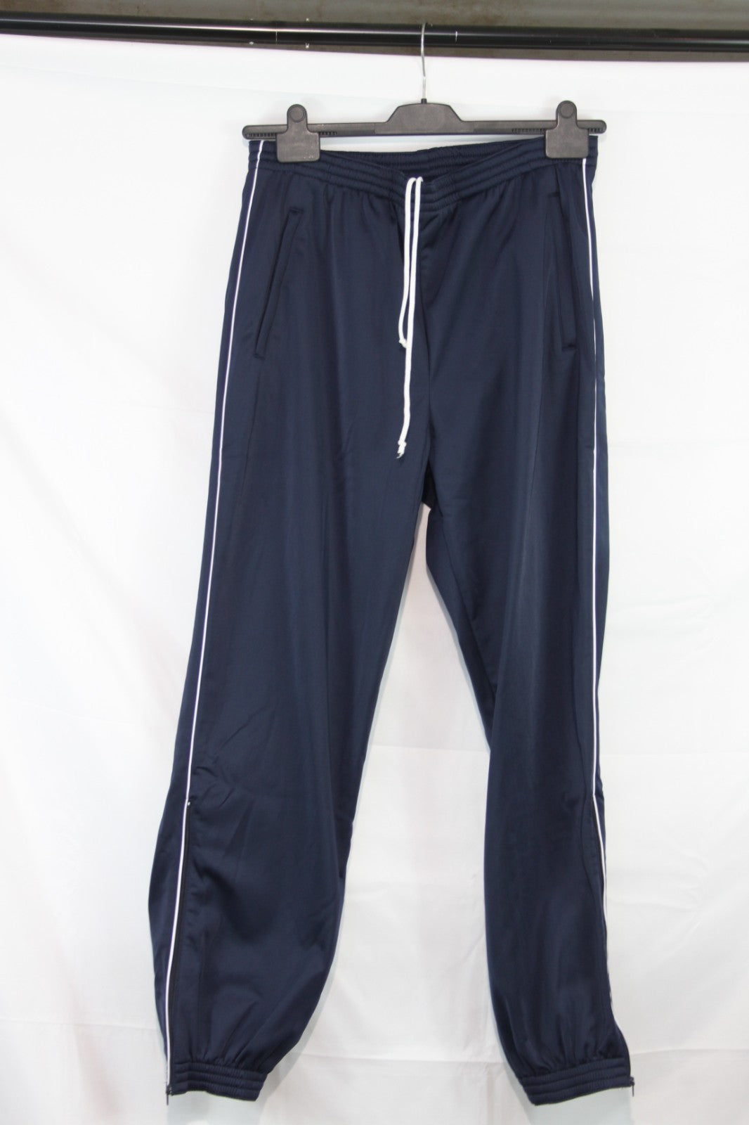 French Army Tracksuit Trousers Jogging Bottoms Knitted Fabric Navy 36-38" (2191)