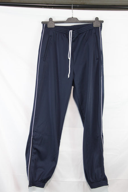 French Army Tracksuit Trousers Jogging Bottoms Knitted Fabric Navy 36-38" (2191)