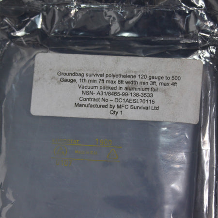 Survival Bag Sleeping Bag PVC Plastic Emergency Genuine Surplus Military (4018)