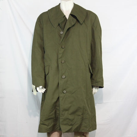 Genuine Surplus Czech Military Overcoat Green Army 46-48" (3335)