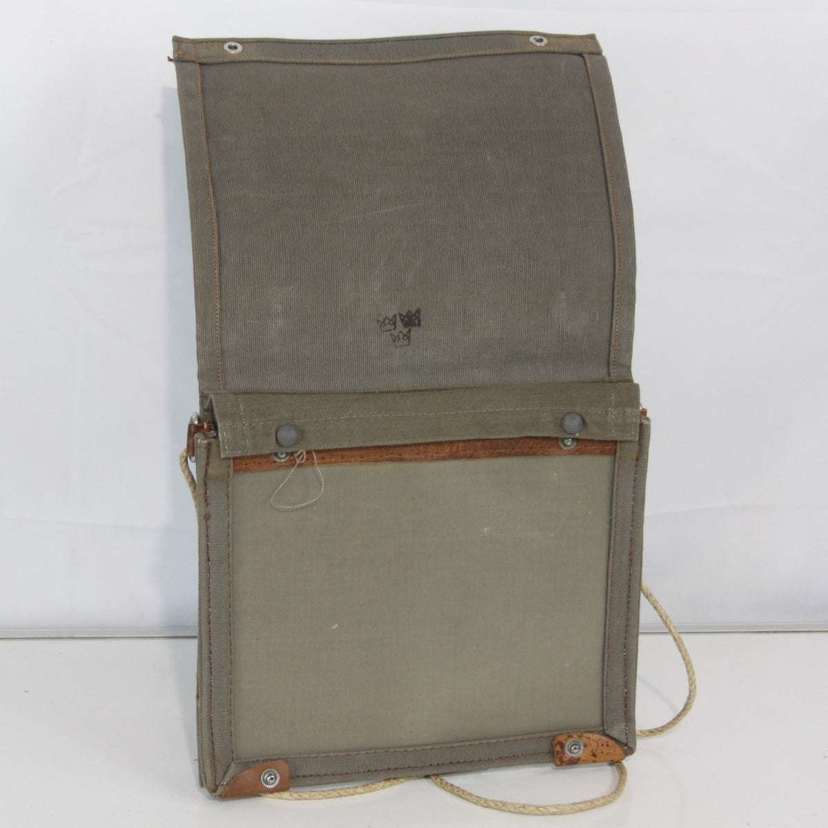 Genuine Surplus Vintage Swedish Army Military Map Case Canvas Khaki (3440)