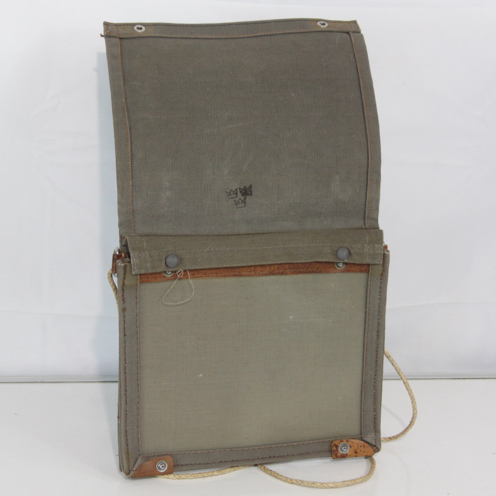 Genuine Surplus Vintage Swedish Army Military Map Case Canvas Khaki (3440)