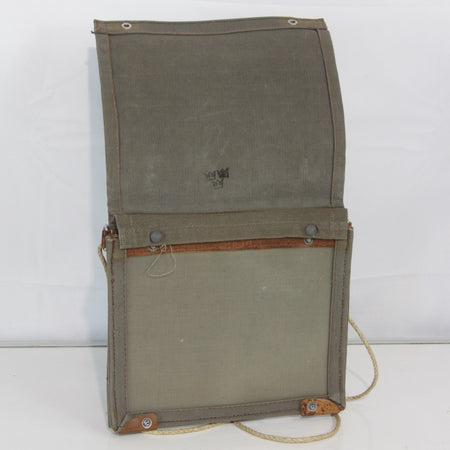 Genuine Surplus Vintage Swedish Army Military Map Case Canvas Khaki (3440)