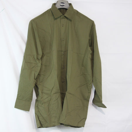 New Russian Army Shirt Midweight Green Genuine Surplus USSR 40cm collar (4140)