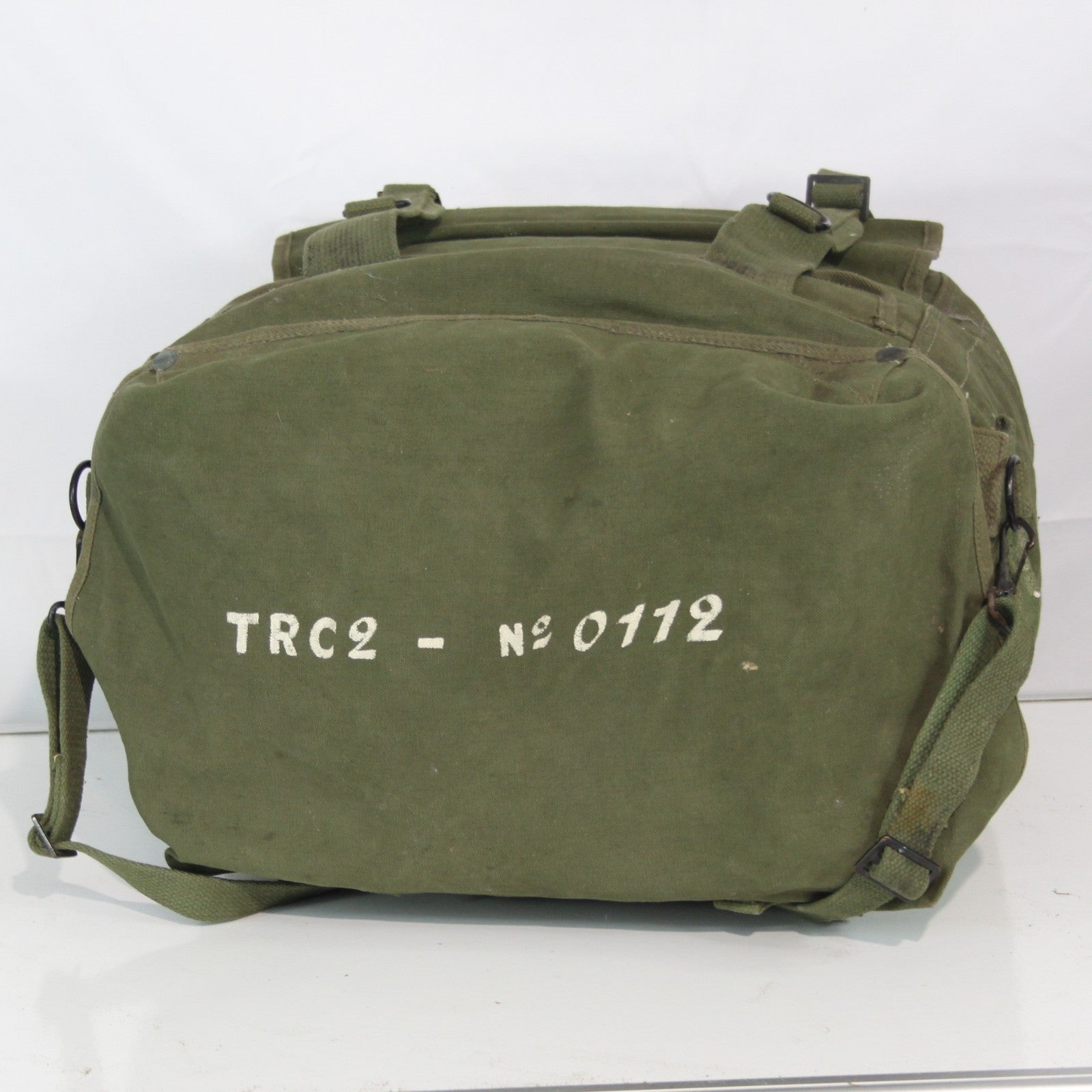 Genuine Surplus Vintage US Army WW2 Era Radio Carrier Rucksack Bag (3457)