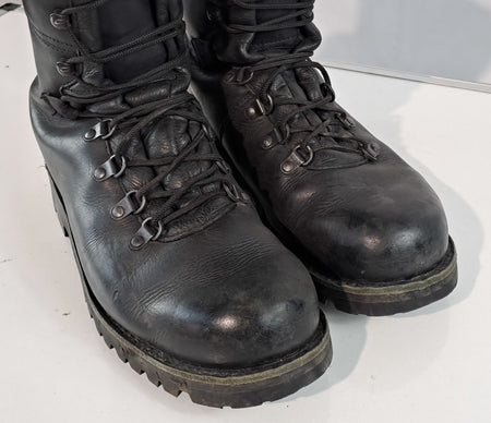 Genuine Surplus Austrian Army Fully Lined Black Leather Winter Boots 3369