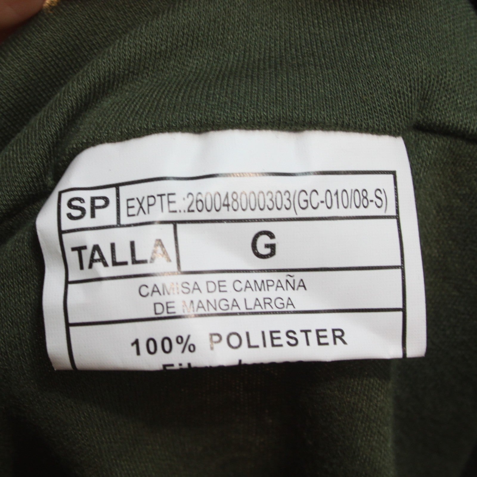 Spanish Army Thermal Top Genuine Surplus Zip Neck Military Long Sleeve (3821)