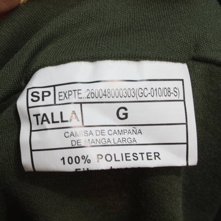 Spanish Army Thermal Top Genuine Surplus Zip Neck Military Long Sleeve (3821)