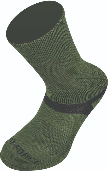 Highlander Taskforce Military Style Work Socks 40% Wool Cushioned Black Olive 83