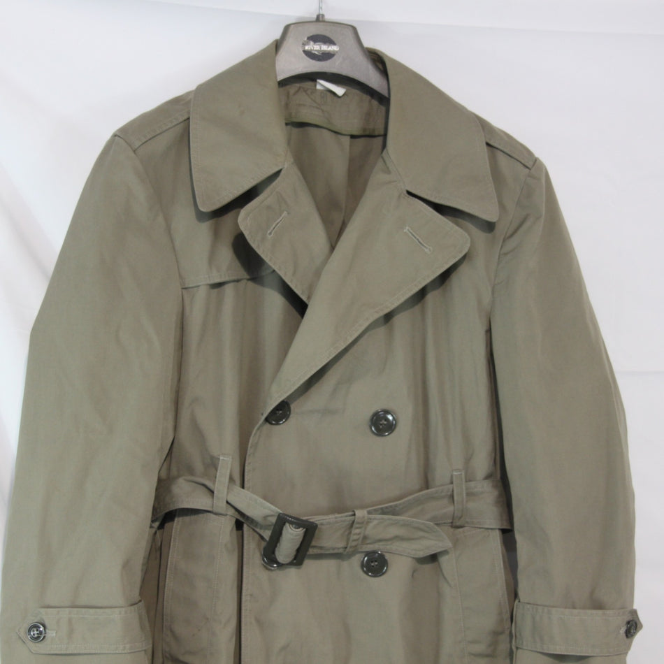 US Army Raincoat Trenchcoat Unlined Beige Genuine Surplus 38" Chest (4135)