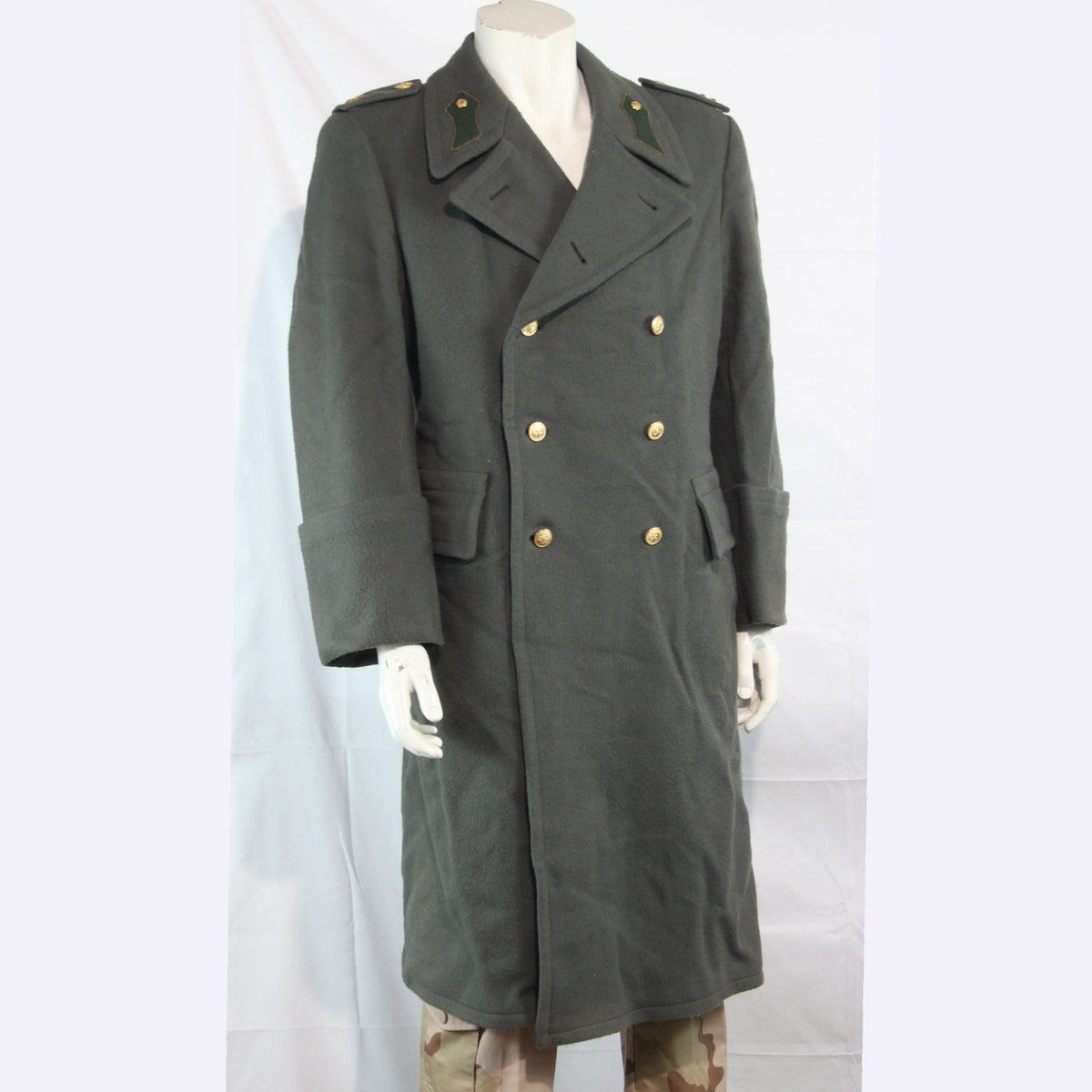 Rare Austrian Army Captains Greatcoat Grey Genuine Surplus Faded 36-38" (3794)