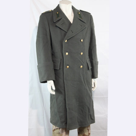 Rare Austrian Army Captains Greatcoat Grey Genuine Surplus Faded 36-38" (3794)