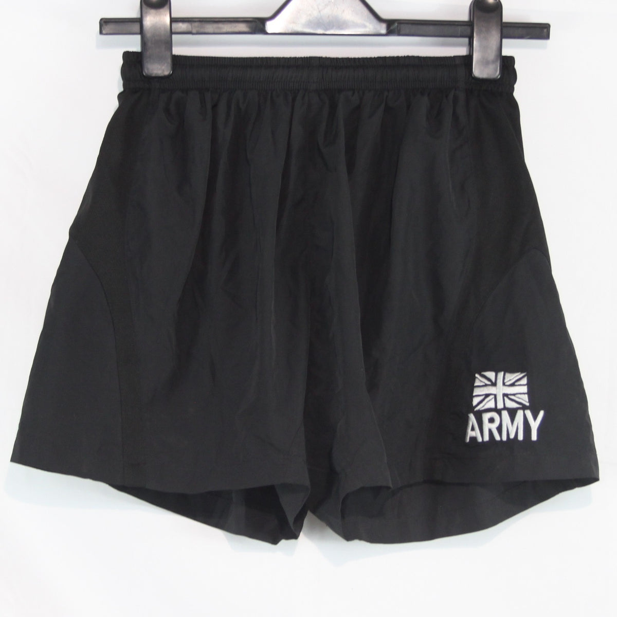 Genuine Surplus British Army PT Shorts Black Embroidered (4379)